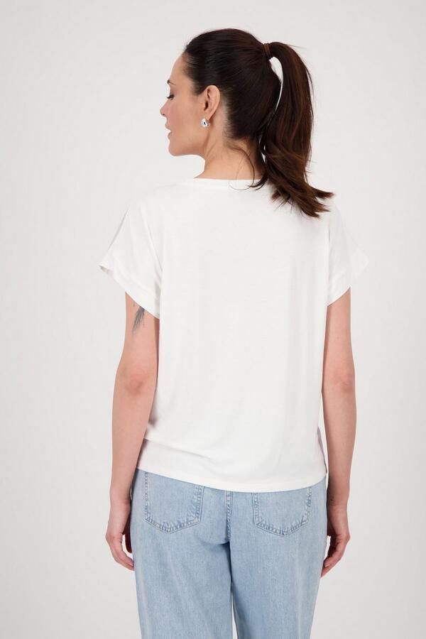 Monari Blouse zonder sluiting met bloe print - Foto 3