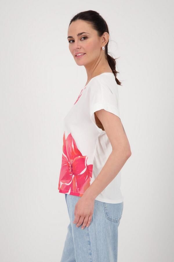 Monari Blouse zonder sluiting met bloe print - Foto 4