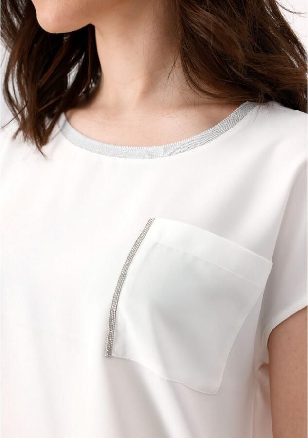 Monari Blouse zonder sluiting met opgestikte sierzak - Foto 2