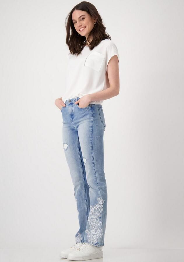 Monari Blouse zonder sluiting met opgestikte sierzak - Foto 3