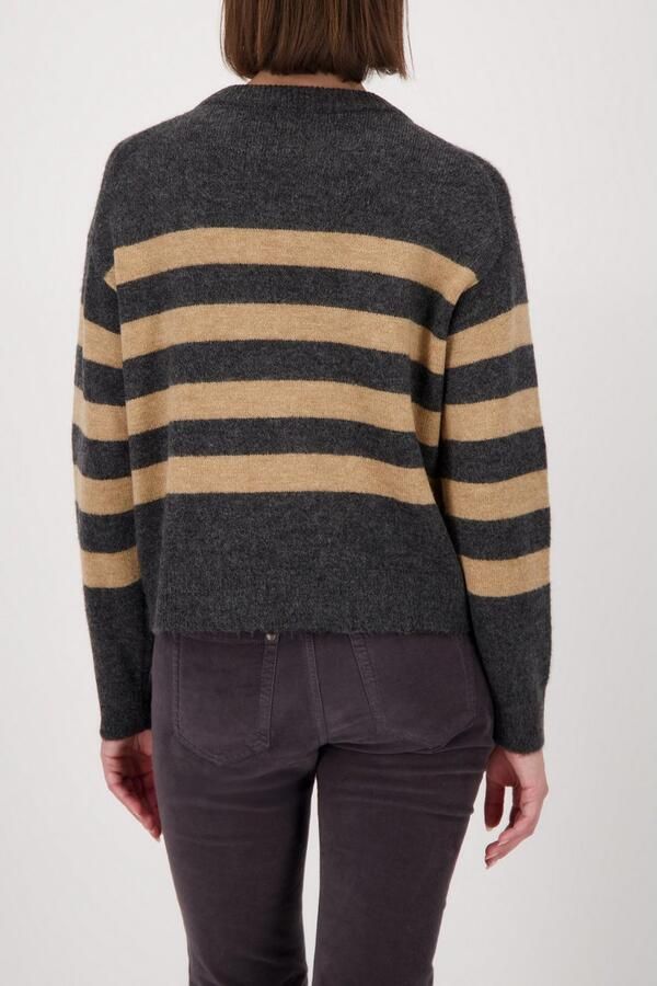 Monari Gebreide trui Regular fit met ronde hals - Foto 4