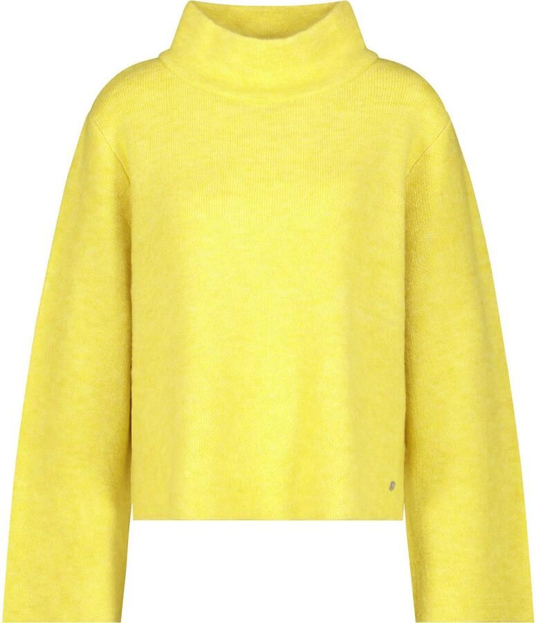 Monari Gebreide trui Regular fit met staande kraag