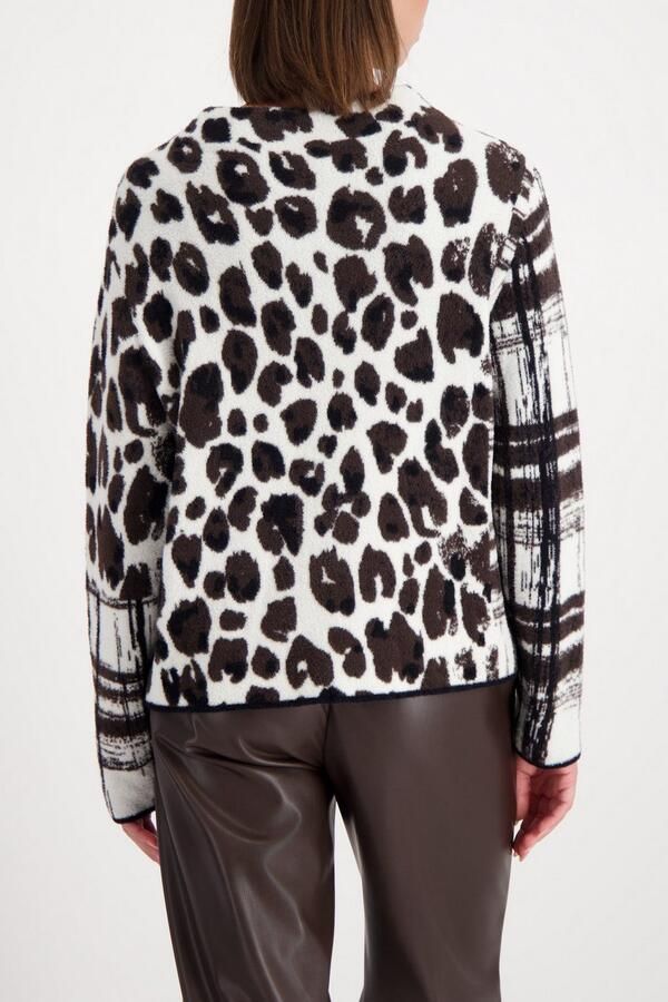 Monari Gebreide trui Regular fit met staande kraag - Foto 3