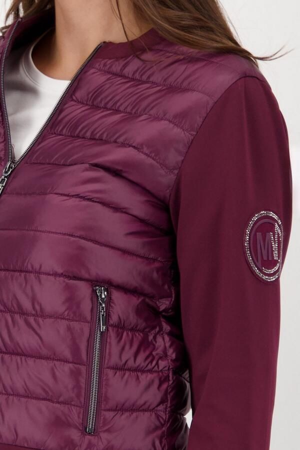 Monari Gewatteerde jas Gewatteerd + Neopreen Regular fit met ronde hals - Foto 4