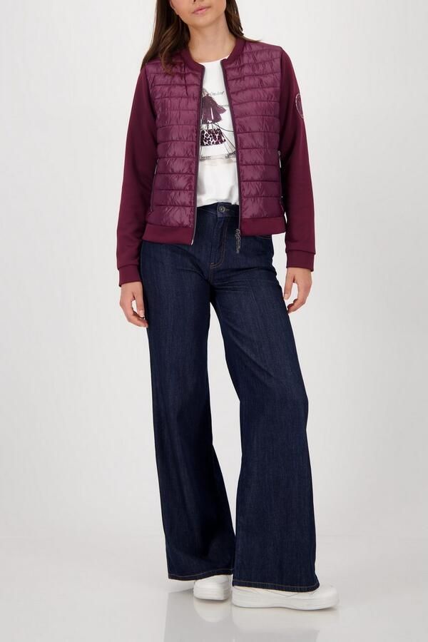 Monari Gewatteerde jas Gewatteerd + Neopreen Regular fit met ronde hals - Foto 5