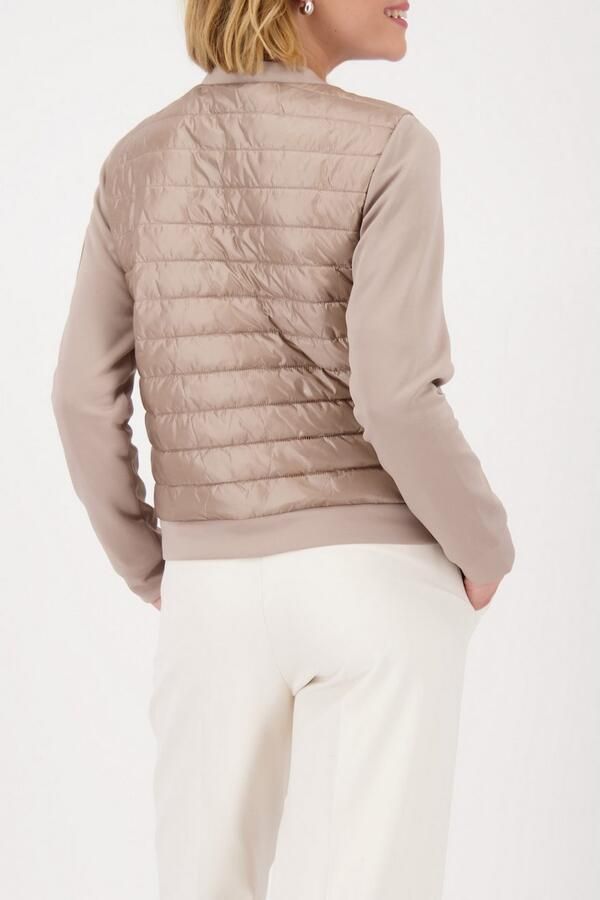 Monari Gewatteerde jas Gewatteerd + Neopreen Regular fit met ronde hals - Foto 3