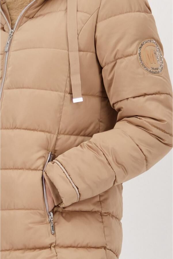 Monari Gewatteerde jas Regular fit met ronde hals en capuchon