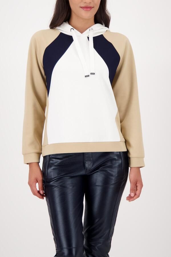 Monari Hoodie Sweatshirt colorblock Regular fit met ronde hals - Foto 6