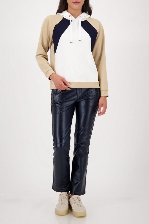 Monari Hoodie Sweatshirt colorblock Regular fit met ronde hals - Foto 5