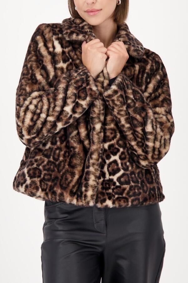 Monari Jack van imitatiebont Regular fit met reverskraag - Foto 6