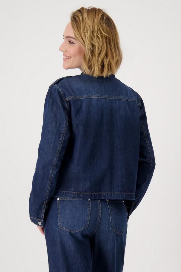Monari Jeansblazer met opgestikte zakken - Foto 3