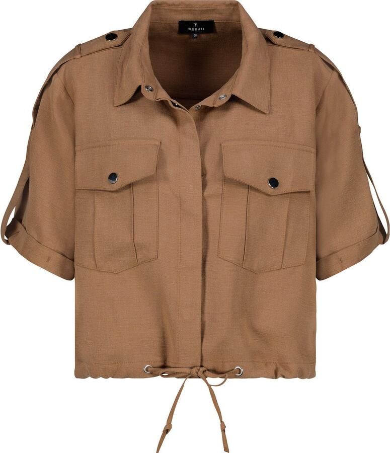 Monari Korte blazer met een rijgkoord bij de zoom