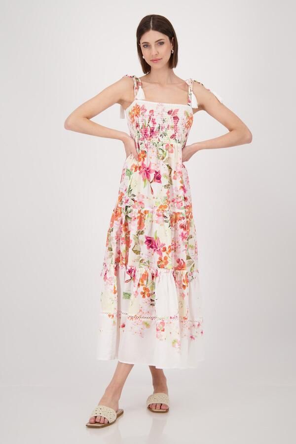 Monari Maxi-jurk met bloe print - Foto 6