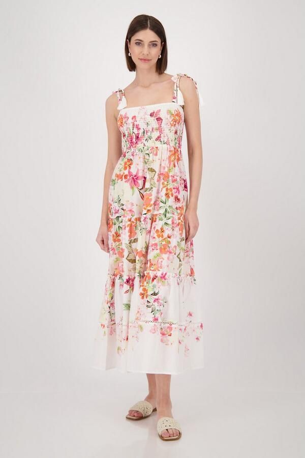 Monari Maxi-jurk met bloe print - Foto 2