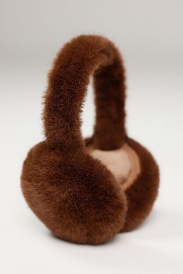 Monari Oorwarmers Regular fit met imitatiebont - Foto 3