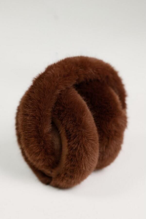 Monari Oorwarmers Regular fit met imitatiebont - Foto 4