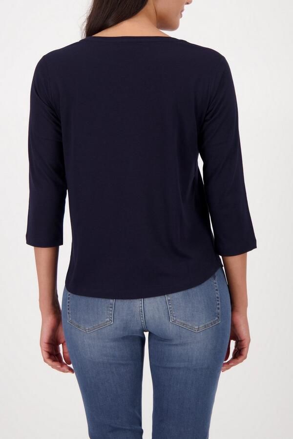 Monari Shirt met 3 4 mouwen Shirt print + sieraden Regular fit met ronde hals - Foto 3