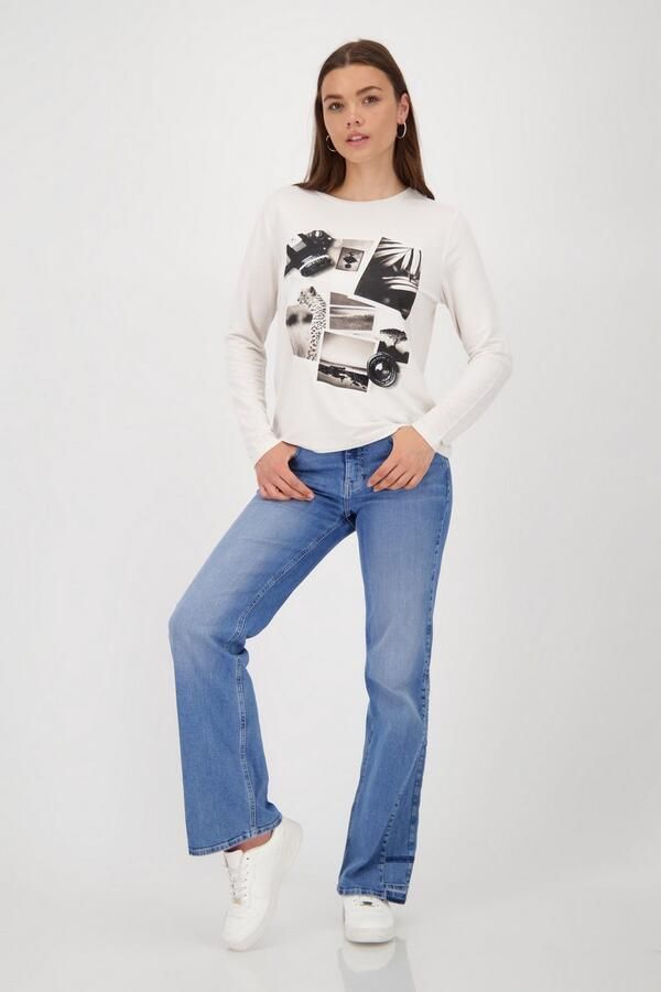 Monari Shirt met lange mouwen Shirt Collage Met een ronde hals - Foto 5