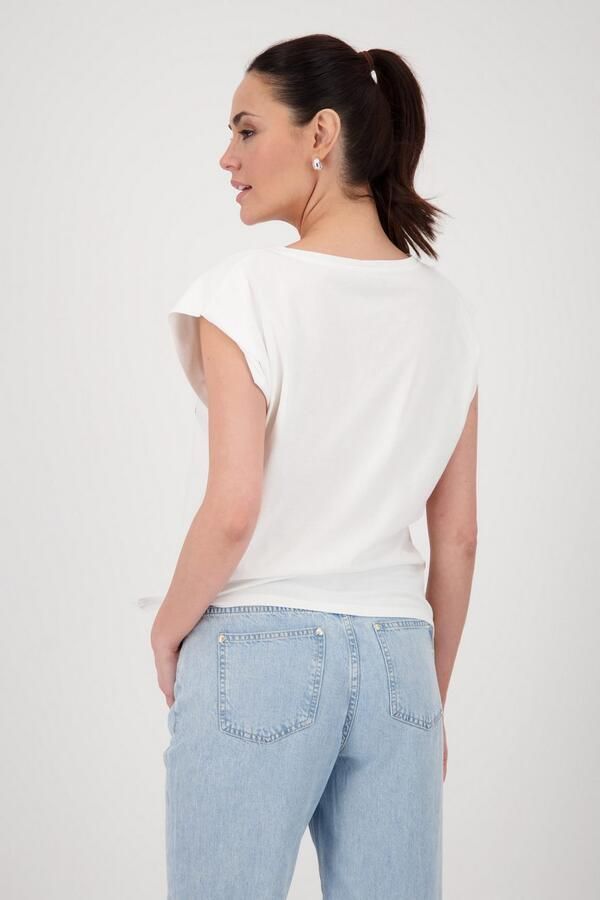 Monari Shirt met ronde hals met opschrift - Foto 4