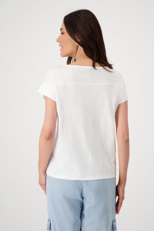 Monari Shirt met ronde hals met tropical-print - Foto 4