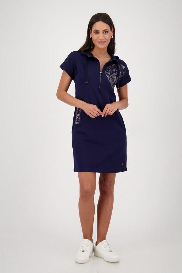 Monari Shirtjurk met folieglansprint en glitterklinknagels - Foto 2