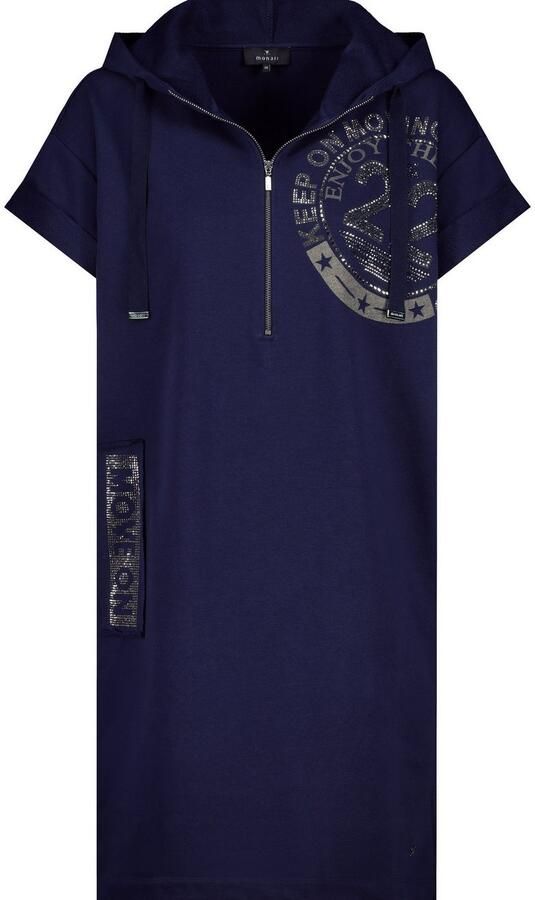 Monari Shirtjurk met folieglansprint en glitterklinknagels - Foto 5