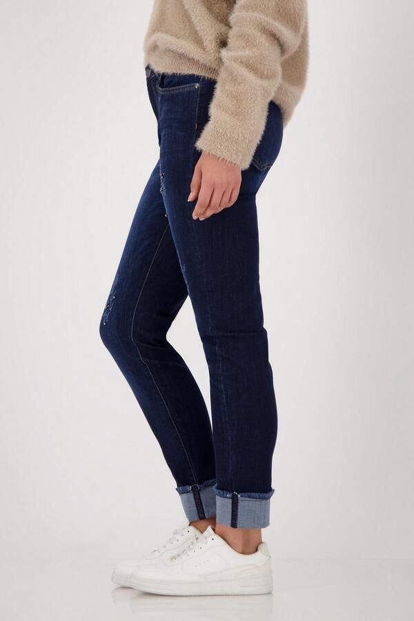 Monari Skinny fit jeans Broek Jeans parelsieraden - Foto 3