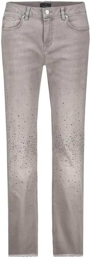 Monari Skinnybroek met glitterstuds - Foto 5