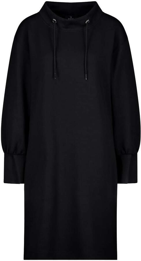 Monari Sweatjurk met een opstaande kraag en rijgkoord
