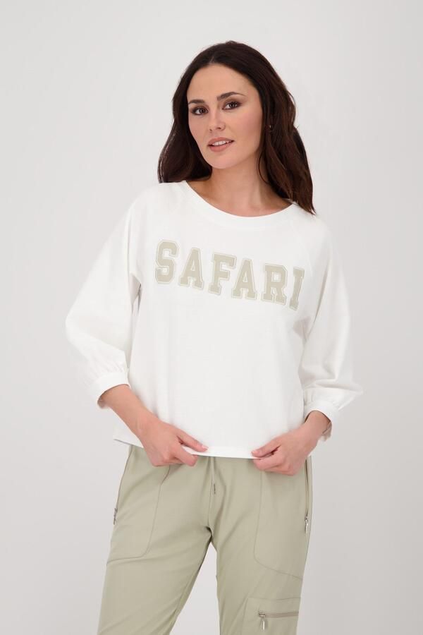 Monari Sweatshirt met belettering - Foto 5