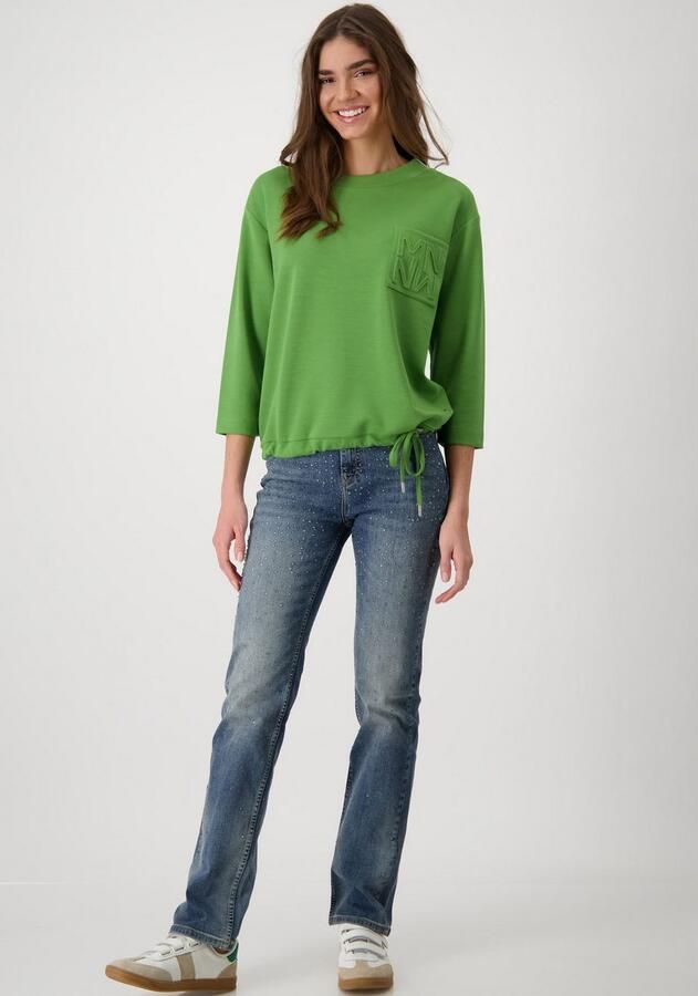 Monari Sweatshirt met opgestikte decoratieve zak - Foto 4