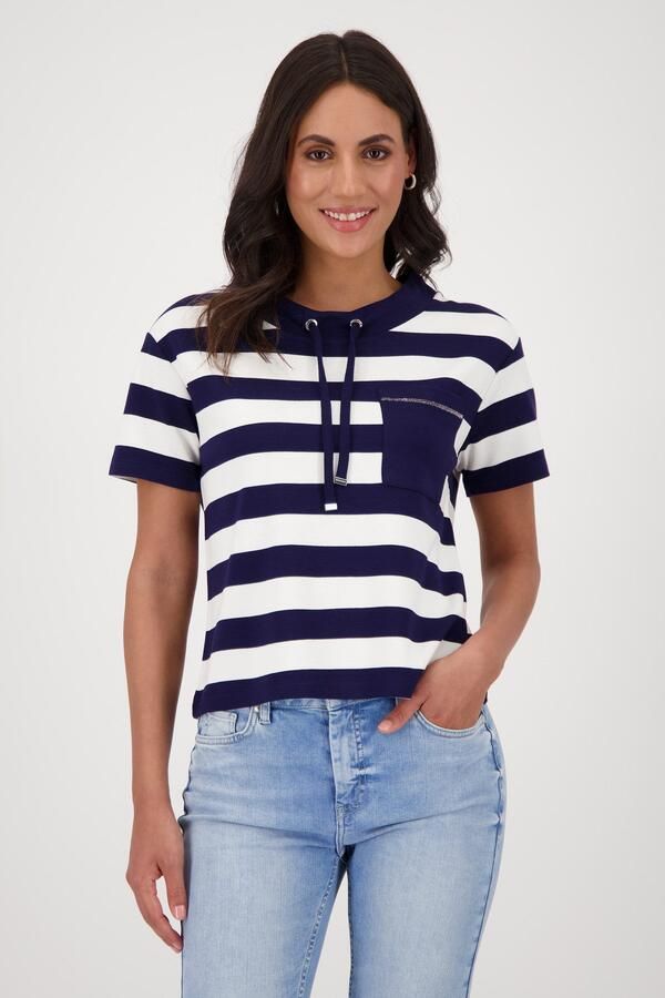 Monari Sweatshirt met strepen - Foto 6