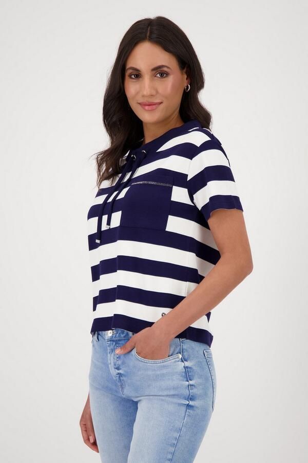 Monari Sweatshirt met strepen - Foto 2