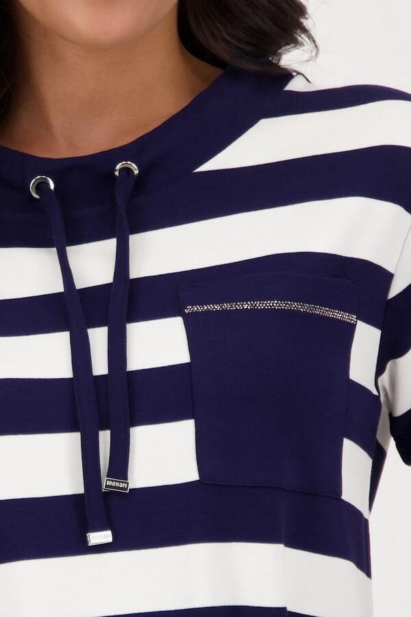 Monari Sweatshirt met strepen - Foto 4