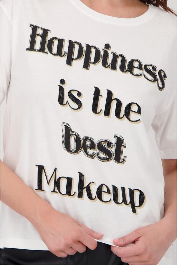 Monari T-shirt Happiness Met een ronde hals - Foto 3