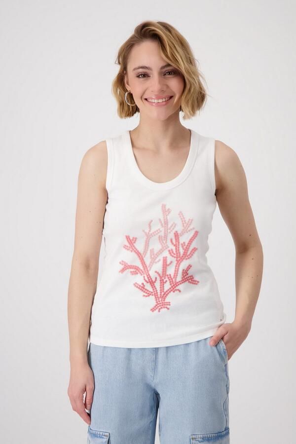 Monari Tanktop met frontprint