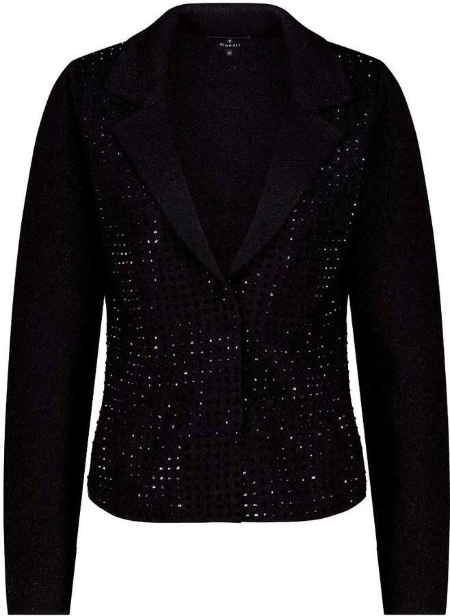 Monari Vest Jas gebreide blazer met nagels