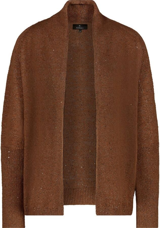 Monari Vest Regular fit met ronde hals