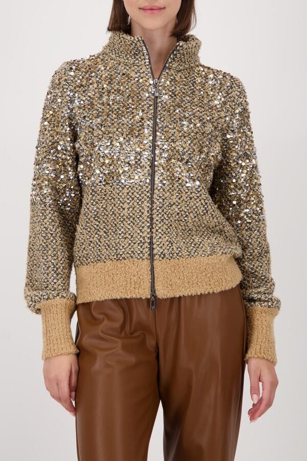 Monari Vest Regular fit met staande kraag - Foto 6
