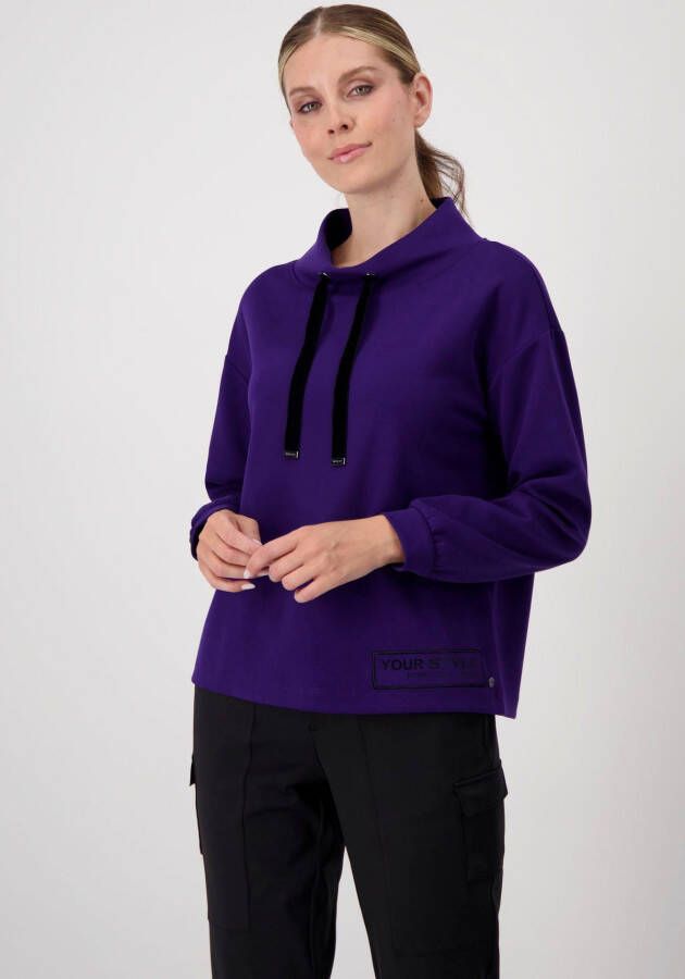 Monari Stijlvolle Pullover T-shirt Blauw Dames