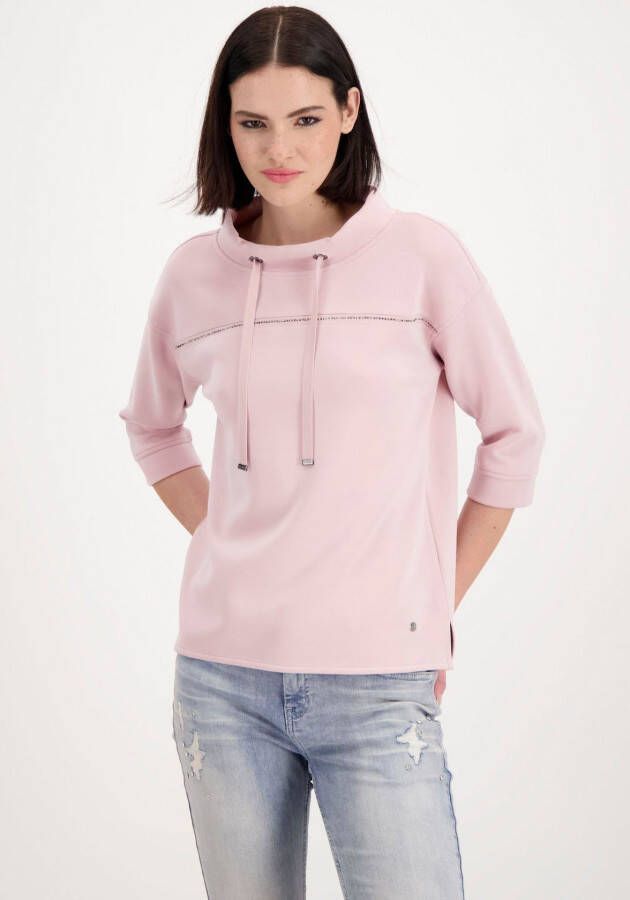 Monari Sweatshirt met glitterrand