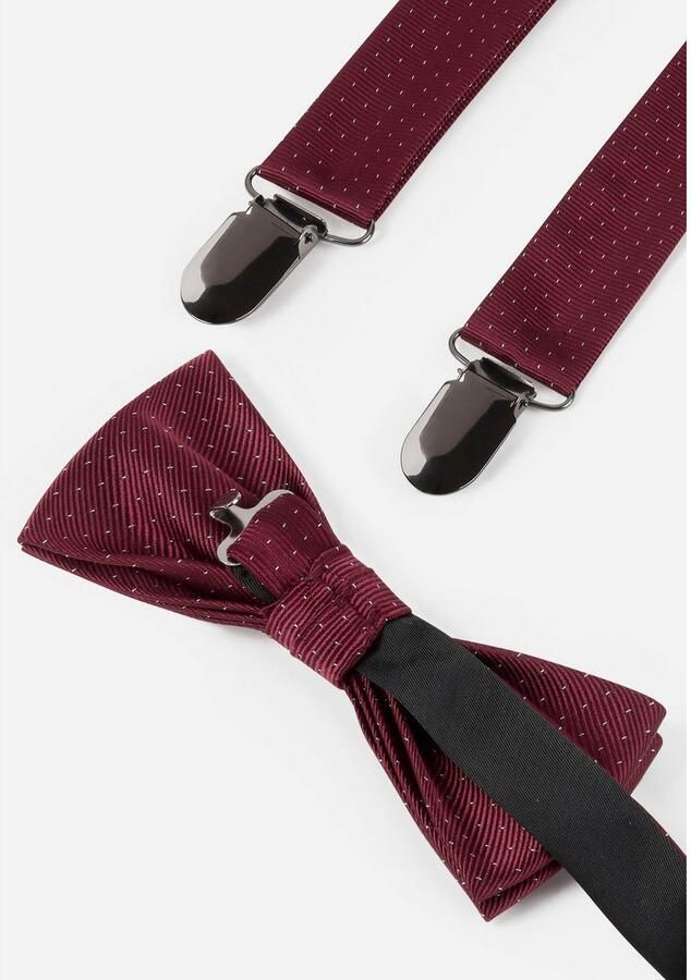 MONTI Bretels SILVIO veredeld met kunstlederen applicatie op de rug stippenpatroon (set 3 stuks) - Foto 4