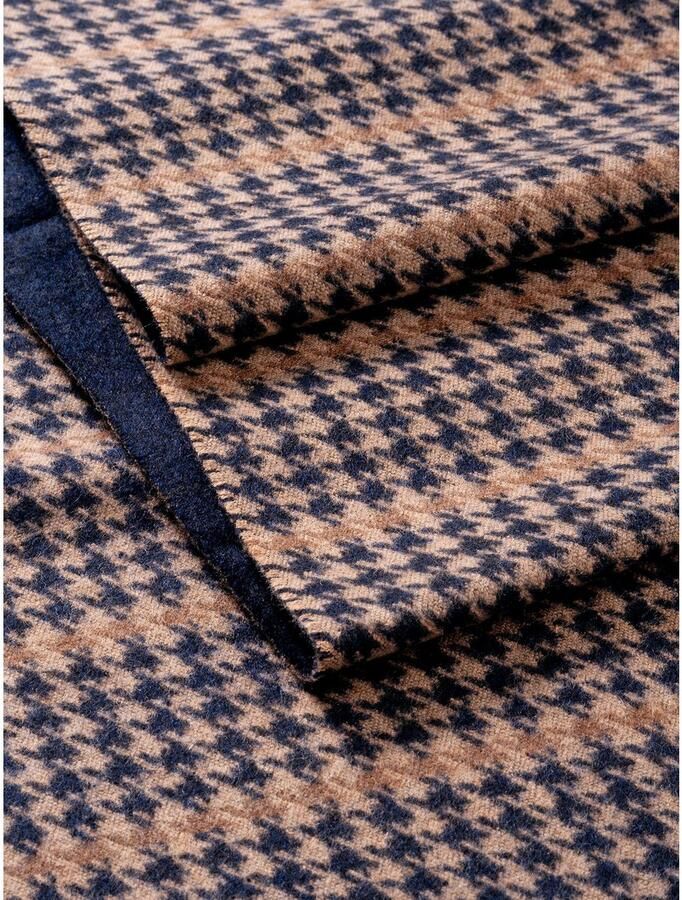 MONTI Gebreide sjaal met elegante houndstooth - Foto 2