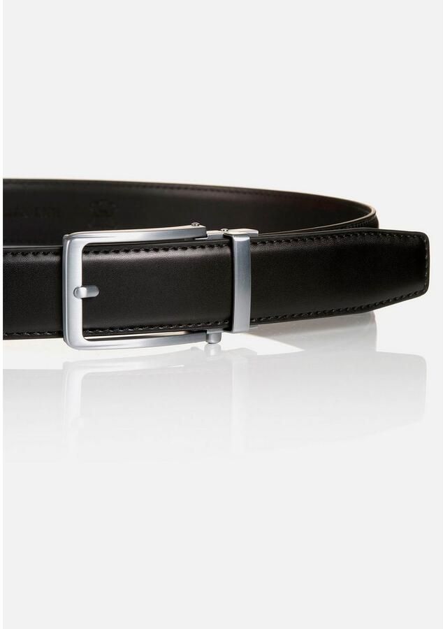 MONTI Leren riem 3 5 cm breed klassiek-business automatische sluiting past altijd - Foto 7