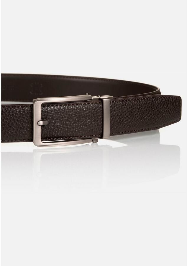 MONTI Leren riem 3 5 cm breed klassiek-business automatische sluiting past altijd - Foto 8