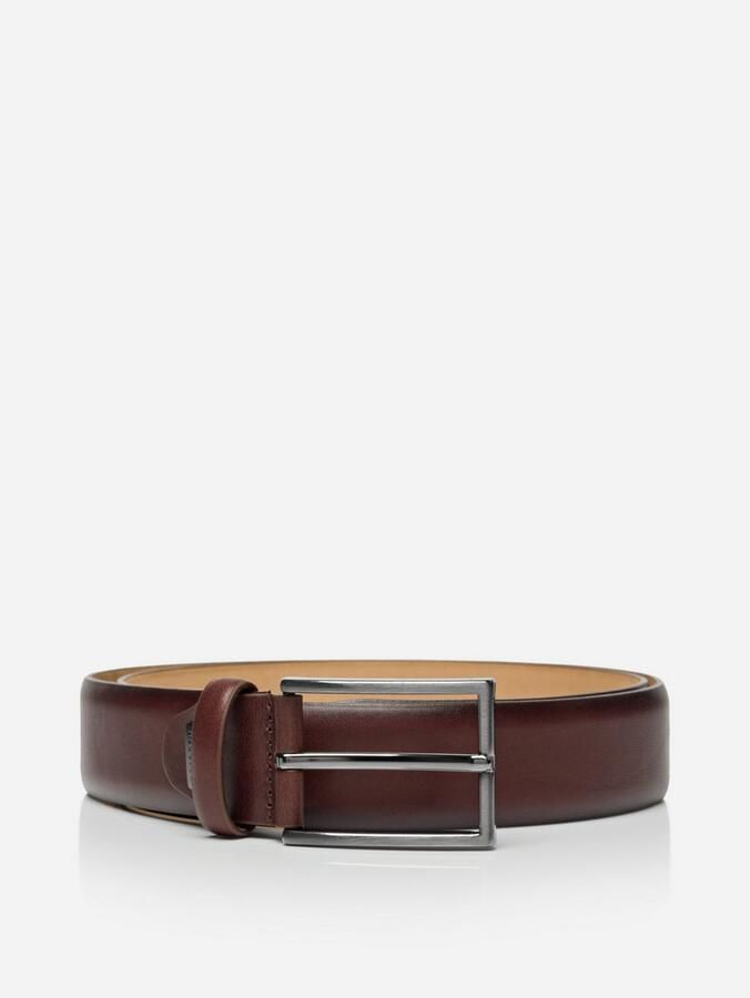 MONTI Leren riem Bordeaux - Foto 4