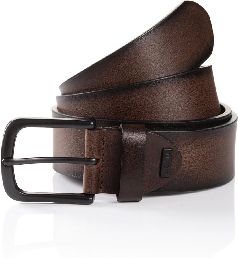 MONTI Leren riem Dallas met sterk contrast