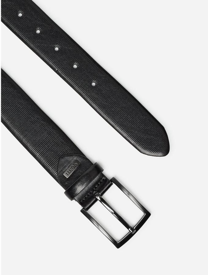 MONTI Leren riem Salzburg met zilverkleurige gesp - Foto 2