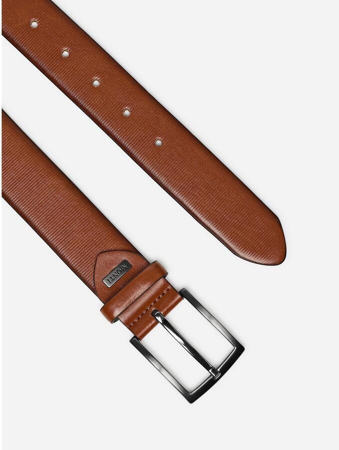 MONTI Leren riem Salzburg met zilverkleurige gesp - Foto 2