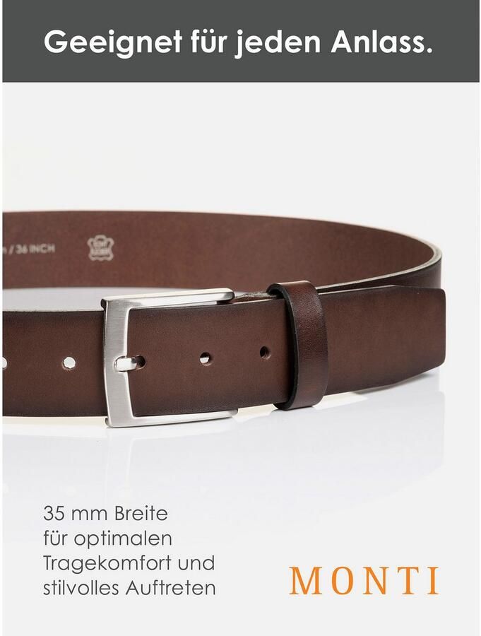 MONTI Leren riem TUSTON - Foto 3